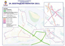 Режим саобраћаја за време трајања 24. Београдског маратона