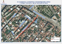 ЗА САОБРАЋАЈ ЗАТВОРЕНА ГОЛСВОРДИЈЕВА УЛИЦА У СРЕДУ 15.05.2013. ОД 02 ЧАСА ДО 04 ЧАСА