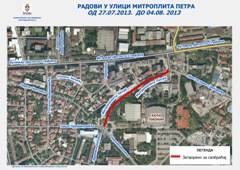 РАДОВИ У УЛИЦИ МИТРОЛИТА ПЕТРА