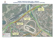 Измена режима саобраћаја због постављања скеле у Радничкој улици (зона надвожњака)