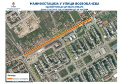 Измена режима саобраћаја у Војовођанској улици од Нехруове до Др Ивана Рибара