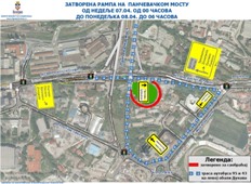 ЗА САОБРАЋАЈ ЗАТВОРЕНА РАМПА ЗА УЛАЗАК НА „ПАНЧЕВАЧКИ МОСТ“ ИЗ СМЕРА ОД ЦЕНТРА ГРАДА ОД НЕДЕЉА 07.04.2013. ОД 00 ЧАСОВА ДО ПОНЕДЕЉКА 08.04.2013  ДО 06 ЧАСОВА