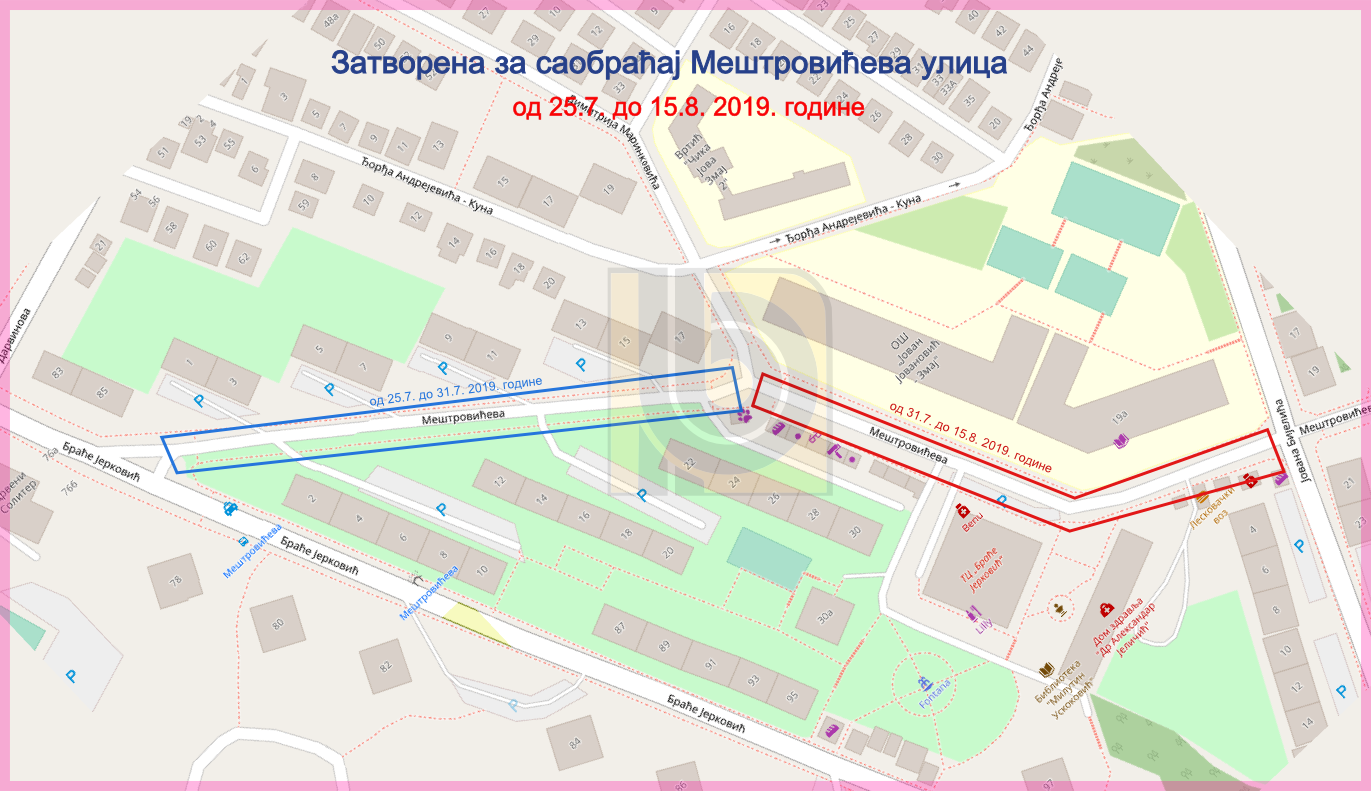 
                                                     Радови у Мештровићевој
                                                     