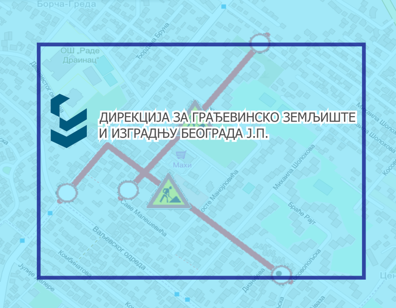 
                                                     Радови у Братства и јединства, Саве Мркаља и Милана Топлице
                                                     