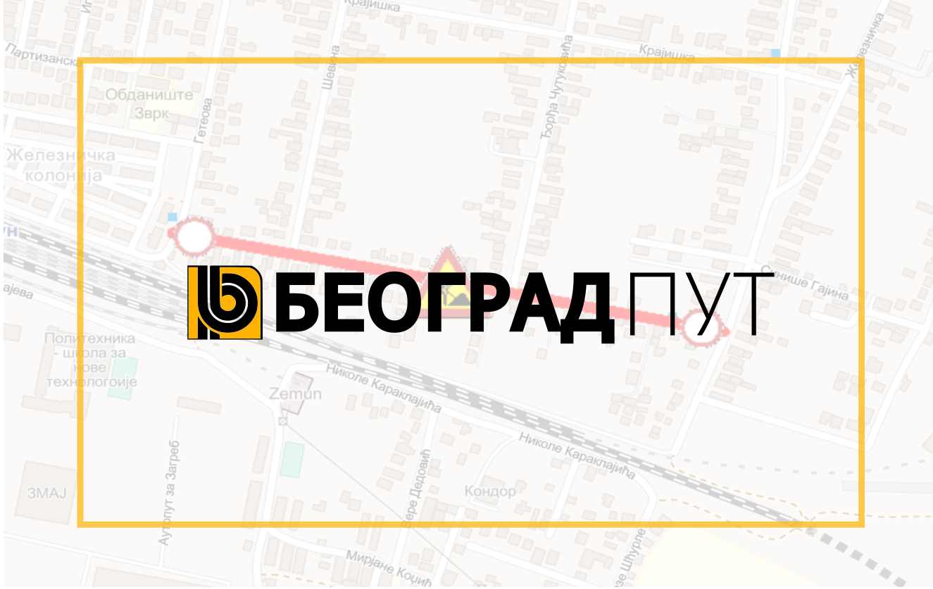 
                                                     Затворена за саобраћај улица Атанасија Пуље
                                                     