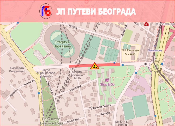 
                                                     Радови под саобраћајем у улици Др Милутина Ивковића
                                                     