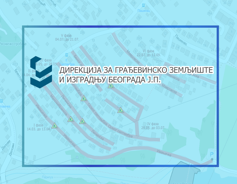 
                                                     Затварање саобраћаја у улицама Ивањичка, Ратка Софијанића, Малозабранска, Личинска, 8. септембра, Белог дуда, Мавровска, Мандринска и Ратка Софијанића 2. део
                                                     