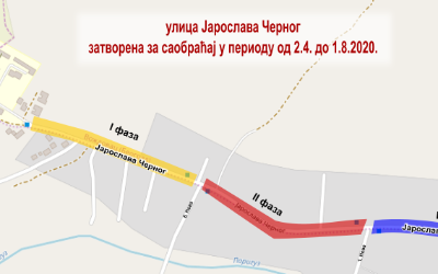 
                                                     Јарослава Черног затворена за саобраћај
                                                     