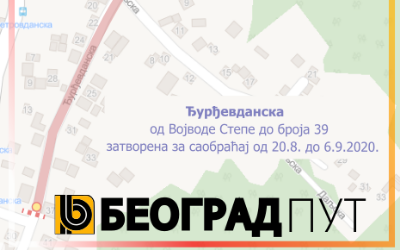 
                                                     Ђурђевданска затворена за саобраћаја
                                                     