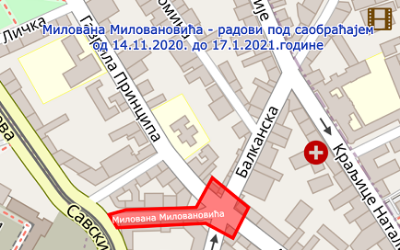 
                                                     Радови у улици Милована Миловановића
                                                     