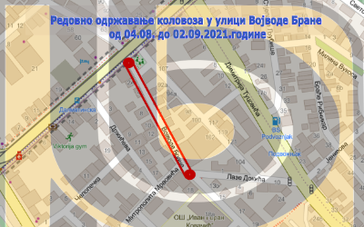 
                                                     Затворена за саобраћај улица Војводе Бране
                                                     