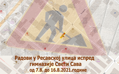 
                                                     Радови под саобраћајем у Ресавској улици испред гимназије Свети Сава
                                                     