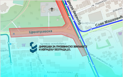 
                                                     Црнотравска од Паунове до Булевара ослобођења затворена за саобраћај
                                                     