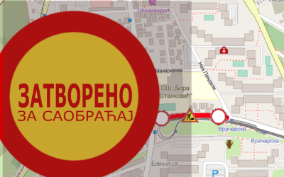
                                                     Улица Милошев кладенац затворена за саобраћај
                                                     